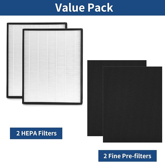 2 Packs H13 True HEPA Replacement Filter Compatible - Image 4