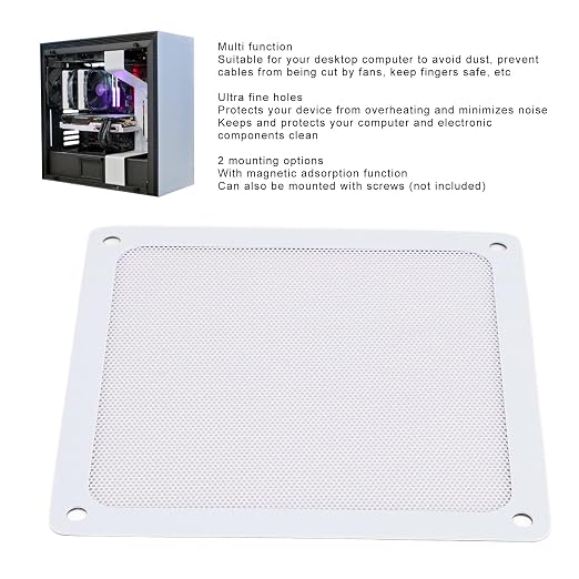140 x 140mm DIY PC Case Dust Mesh Filter, PVC Soft Dust Filter Cover - Image 2