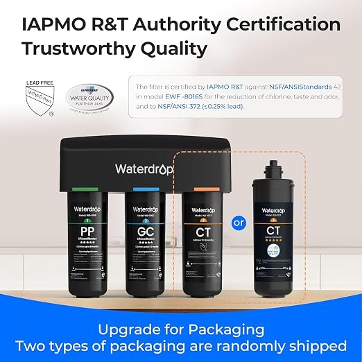 Waterdrop TSB 8 Layer Under Sink Water Filter, Bad Taste & Odor, - Image 7