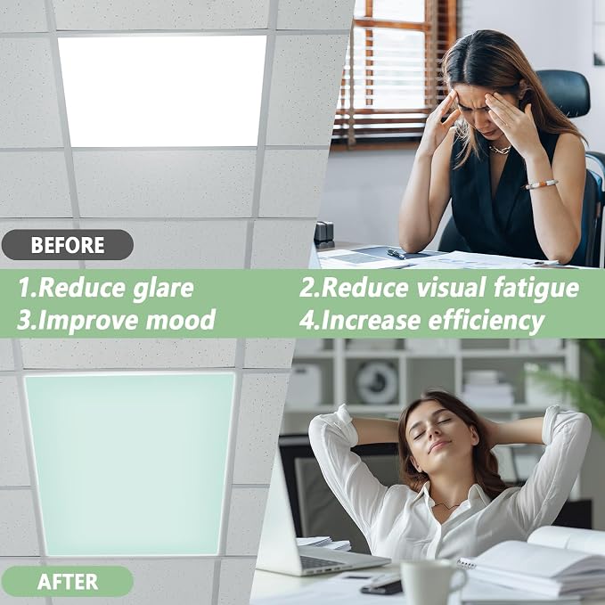 QOUBAI 6 Pcs Fluorescent Light Covers - Image 7