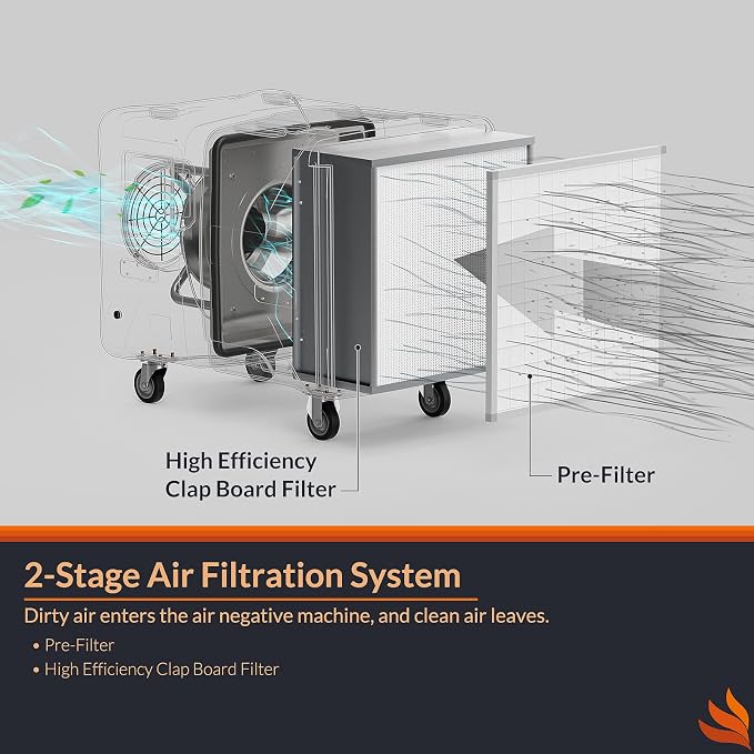 PURISYSTEMS Air Scrubber, Industrial Air Filtration System, 2000 CFM Heavy-Duty - Image 3