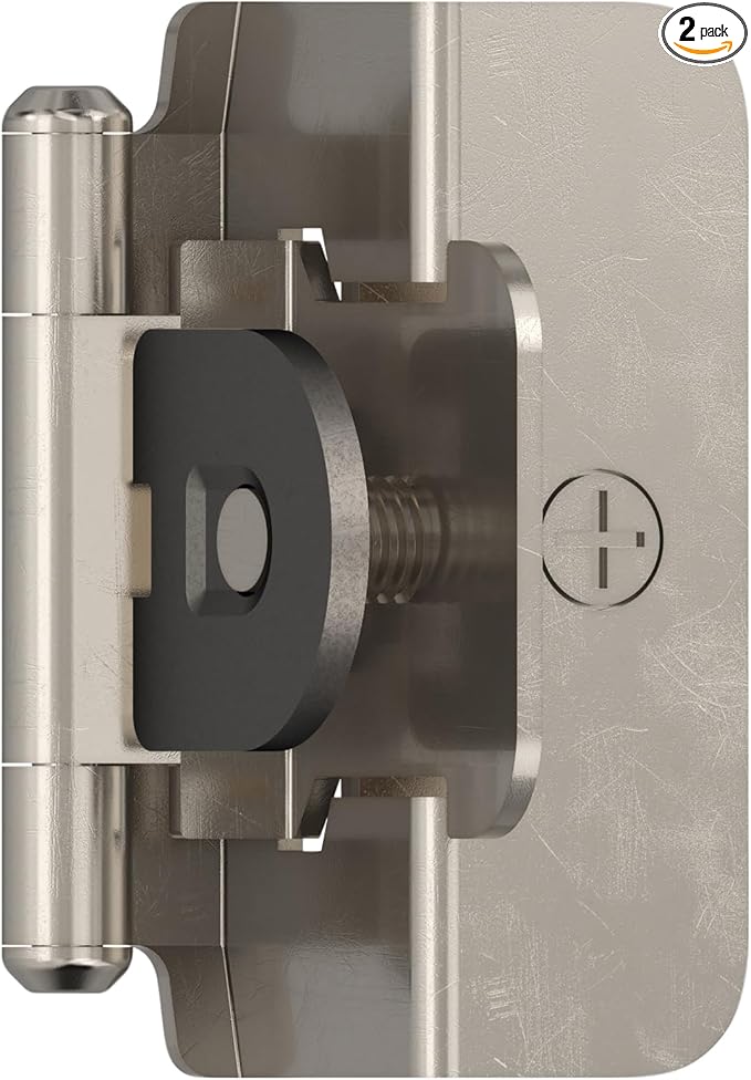 Amerock BPR8704G9 | Cabinet Hinge | 1/2 inch Overlay Double Demountable | by Amerock