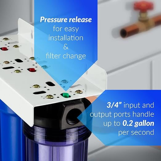 iSpring Whole House Water Filter System, Highly Reduces up to 99% Chlorine - Image 4