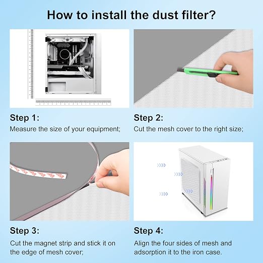 Magnetic PVC Dustproof Filter Cover - Image 3