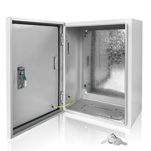 Electrical Box 20 x 16 x 8 Inch Indoor Outdoor Electrical Enclosure Box Steel by Fsehyue