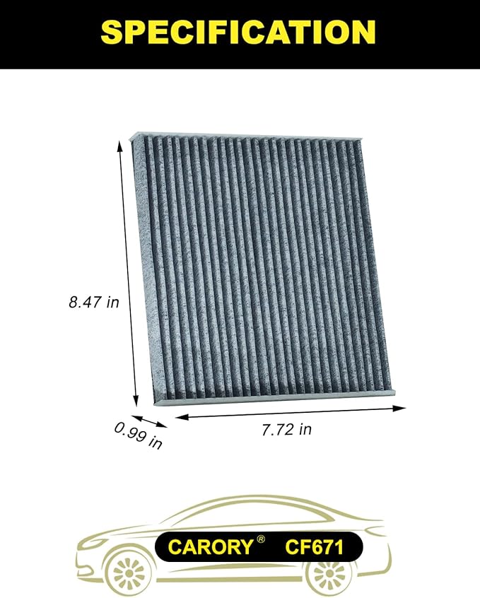 Cabin Air Filter w/Activated Carbon - Image 2