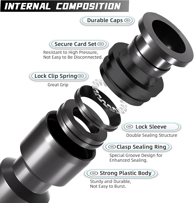 30 Pack Quick Connect 1/4" Drip Irrigation Coupling Connectors, Universal - Image 3