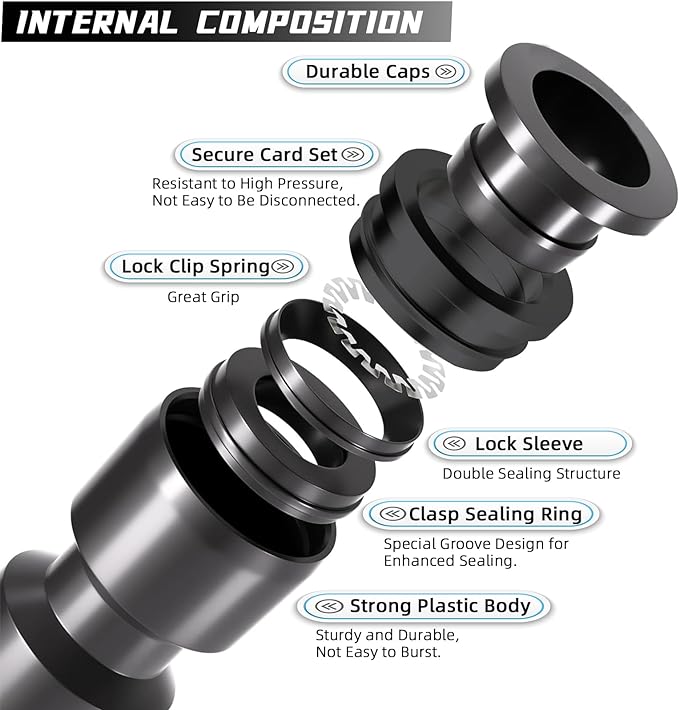 20 Pack Quick Connect 1/4" Drip Irrigation Tee Connectors, Universal Tee Fitting - Image 3