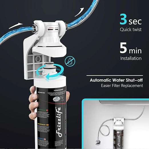 Frizzlife Under Sink Water Filter System-NSF/ANSI 53&42 Certified High Capacity - Image 4