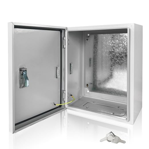 Electrical Box 16 x 12 x 8 Inch Indoor Outdoor Electrical Enclosure Box Steel by Fsehyue