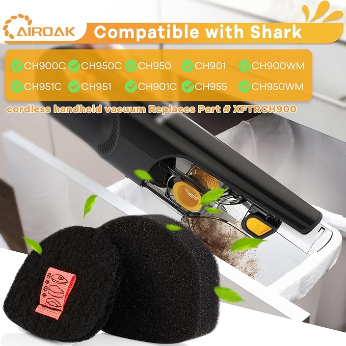 CH951 Replacement Filters for Shark Ultra Cyclone Pet Pro Plus CH951 CH951C - Image 2