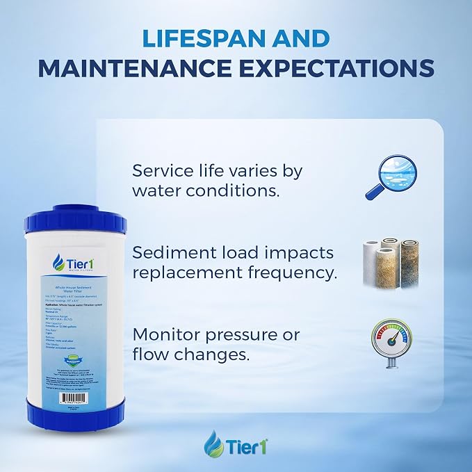 Tier1 0.5 Micron 10 x 2.5 Water Filter | Whole House Carbon Block Water Filter - Image 7