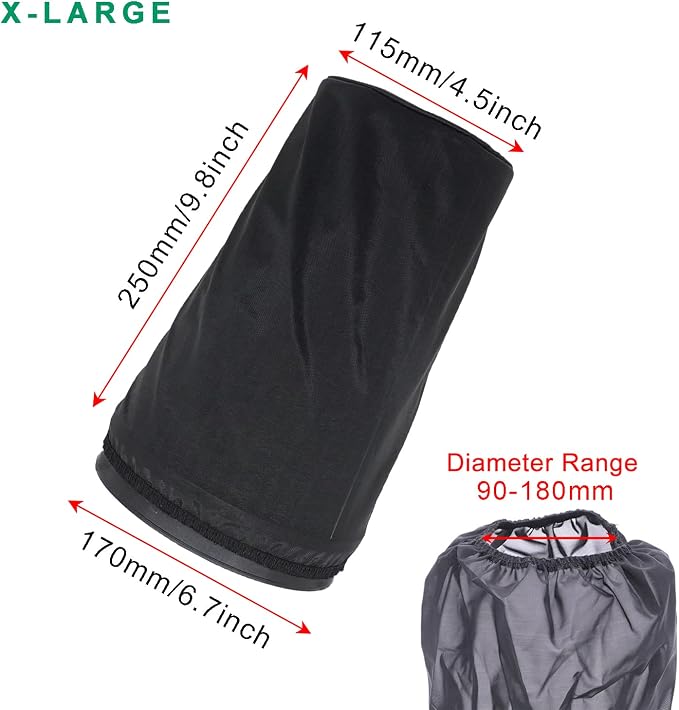 Car Cone Performance Air Filter Cover Sock Thicker Version Dust-proof - Image 3