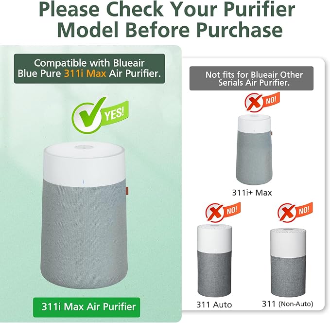 2 Pack 311i Max Replacement Filter Compatible - Image 2
