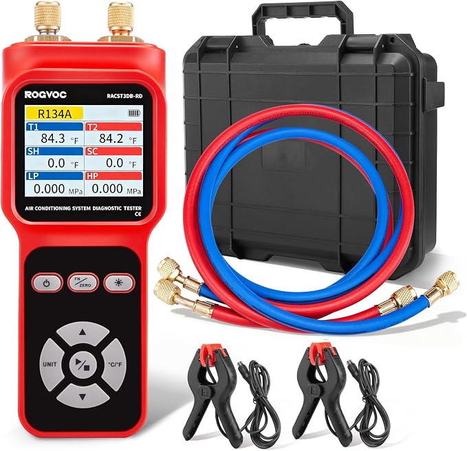 Digital Manifold Pressure Tester Gauge by One-StopcoolingDepotforPros