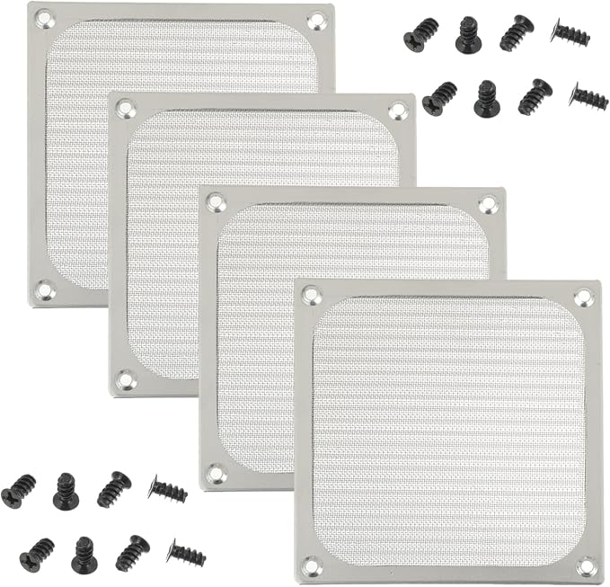 4Pack 120 x 120mm Computer Fan Filter Grills Dust Mesh Magnetic Frame PC Case by Unknown