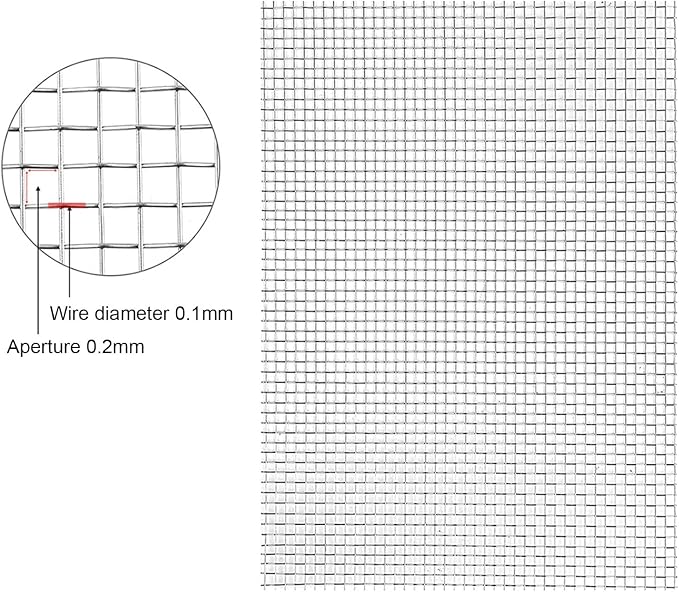 Stainless Steel Woven Wire Mesh 304 Stainless Steel Woven Wire, 80 Mesh Fly - Image 2