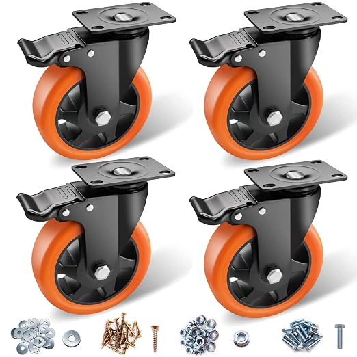 5" Caster Wheels by ATrustedCasterWheelsBrand