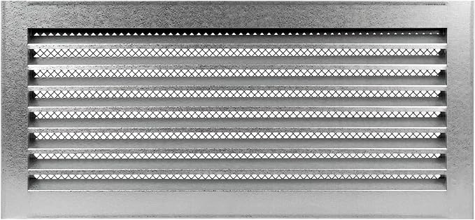 Repa Market 20" x 8" Inch Galvanized Steel Black Soffit Air Vent Cover by RepaMarket