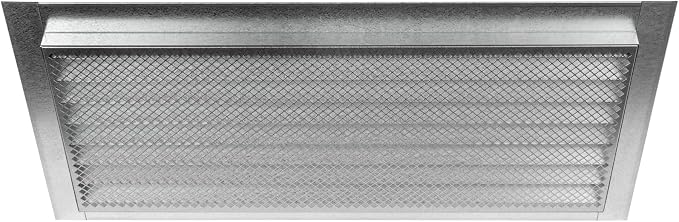 Repa Market 20" x 8" Inch Galvanized Steel Black Soffit Air Vent Cover - Image 9