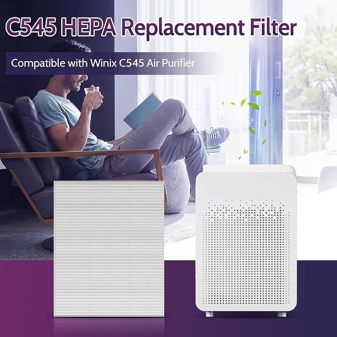 2 Pack C545 HEPA Replacement Filter S Compatible - Image 2