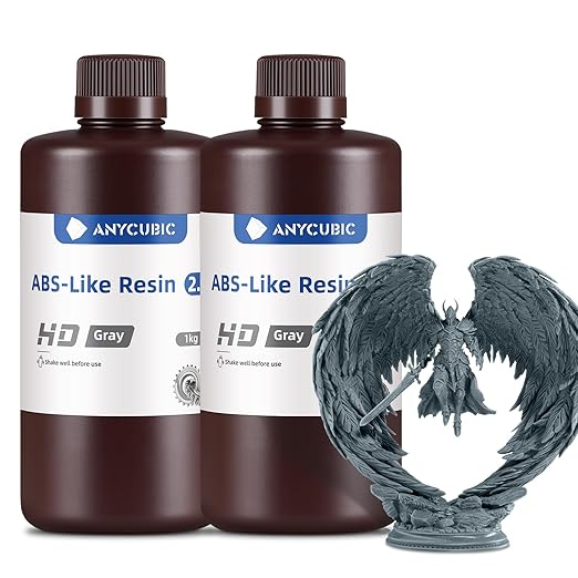 ANYCUBIC 2nd Gen Resin Technology ABS-Like Resin 2.0 Bundle, 3D Printer Resin by ANYCUBIC