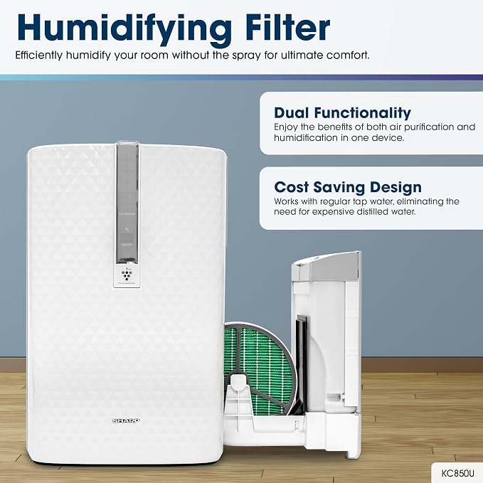SHARP Air Purifier with Humidifier Combo – Covers up to 1, 230 sqft in one hour - Image 10