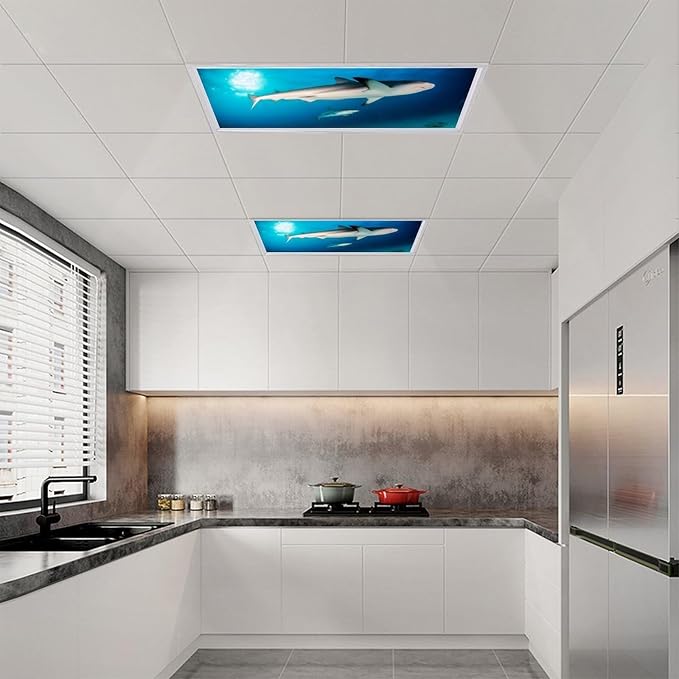 2PCS Sea Shark Magnetic Fluorescent Light Covers - Image 6