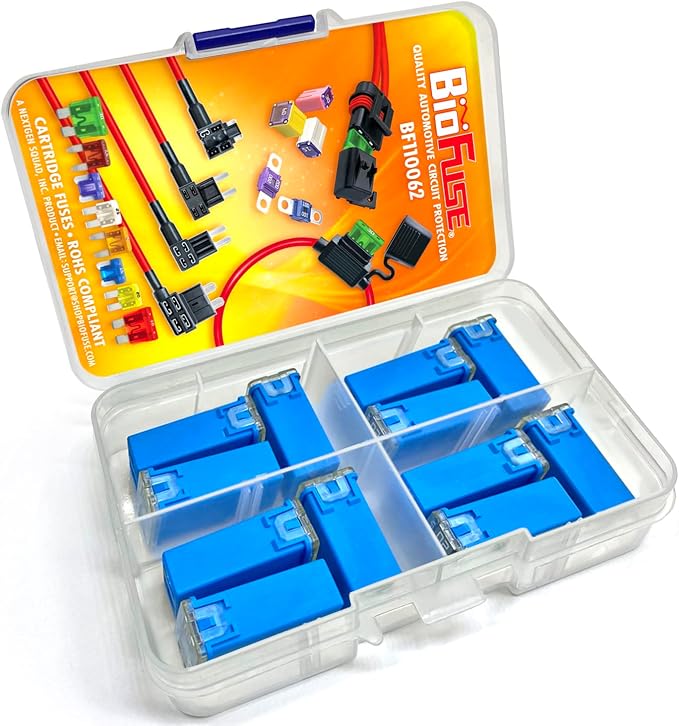 20A JCASE 12-Piece Cartridge Fuse Set. Fits Most: Nissan, and Ford - Image 3