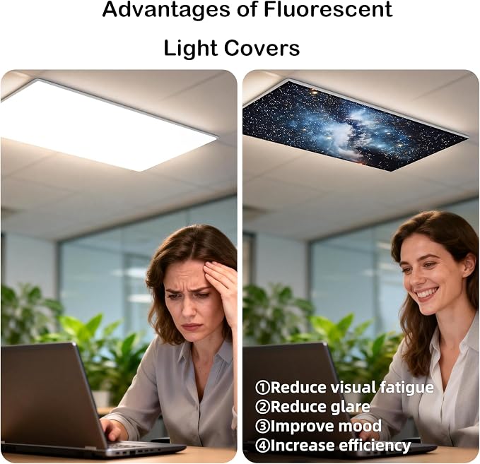 ANGSYLTH 4 Pcs Fluorescent Light Covers - Image 5