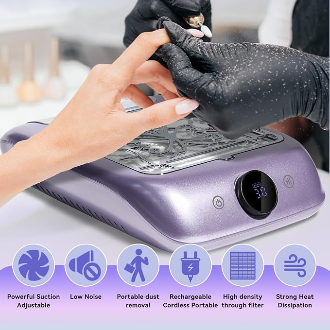 Nail Dust Collector with LED Display - Image 2
