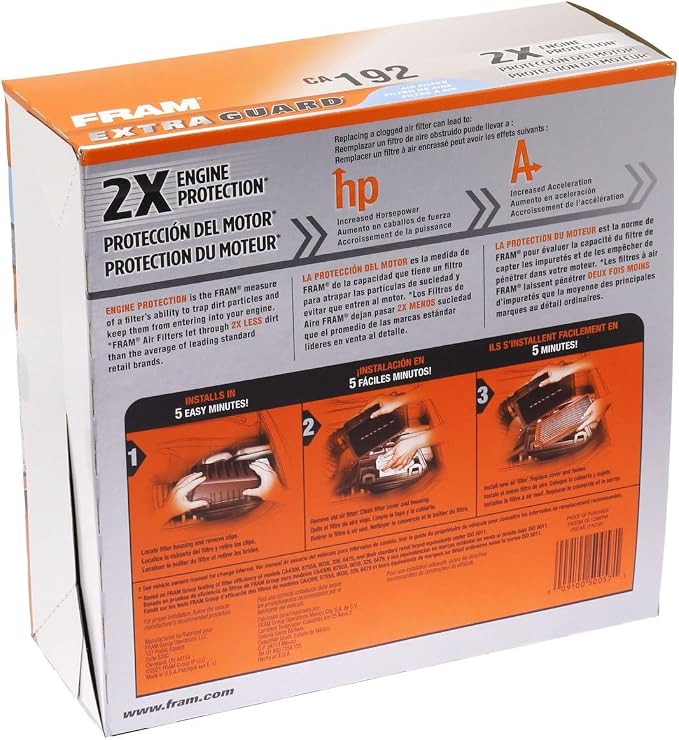 FRAM Extra Guard CA192 Replacement Engine Air Filter - Image 4