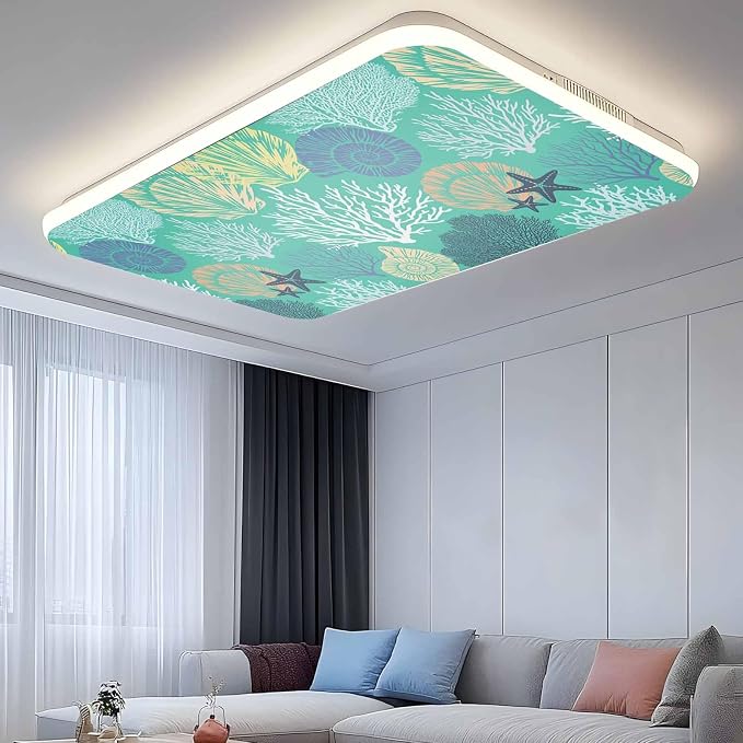 3 Pack Fluorescent Light Cover for Classroom Ceiling Light, Nautical Coastal - Image 9