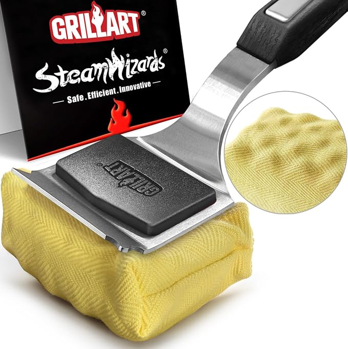 GRILLART Grill Brush Bristle Free. Upgraded BBQ Replaceable Cleaning Head by GRILLART