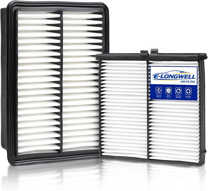 Cabin & Engine Air Filter Kit for 2019-2023 Mazda 3 2.0L, 2019-2026 Mazda3 2.5L by E-LONGWELL