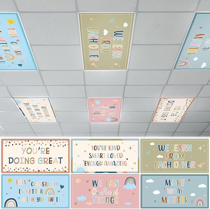 Wiooffen 6 Pcs Fluorescent Light Covers by Wiooffen