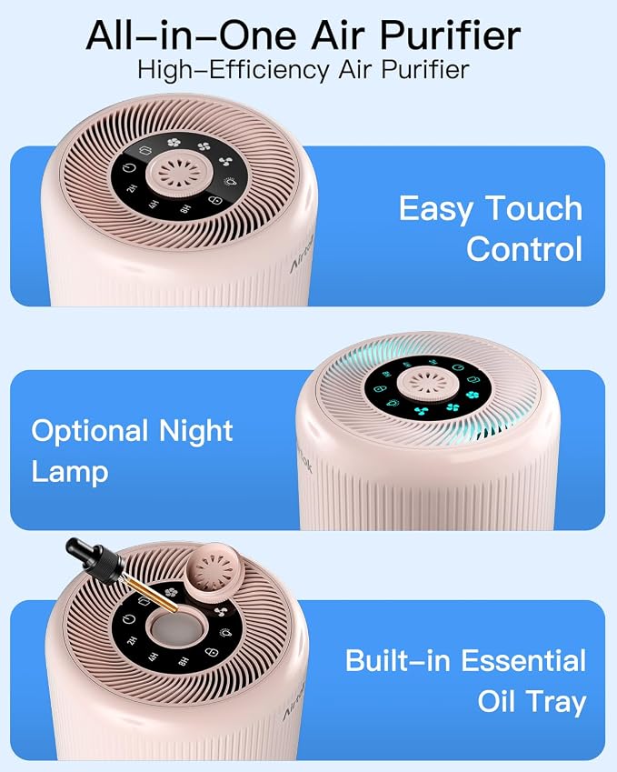 2 Pack Air Purifier for Home Bedroom - Image 7