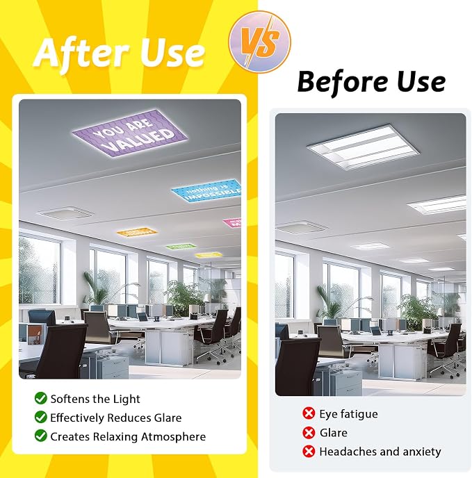 8 Pcs Fluorescent Light Covers - Image 5