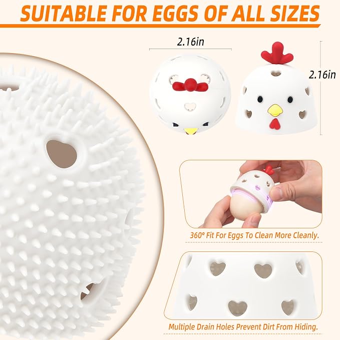 Egg Brush Cleaner, Egg Scrubber Tool - Image 5