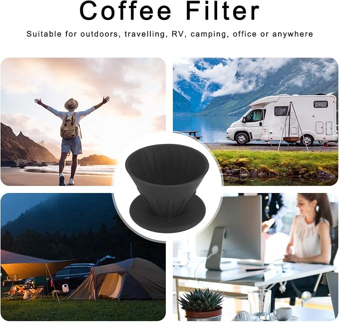 Reusable Silicon Resin Coffee Filter Strainer Dripper Portable Coffee Machine - Image 6