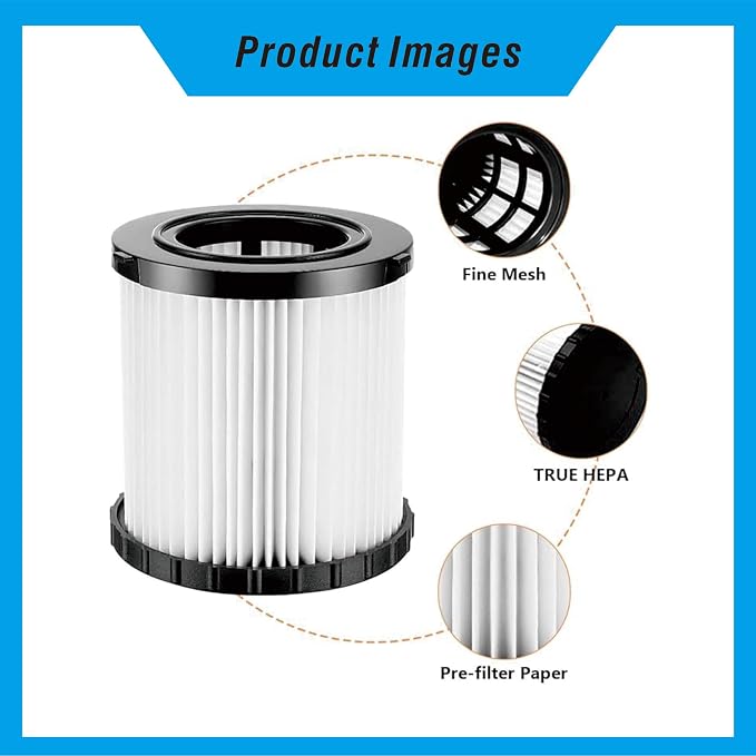 Suitable for DeWalt DCV580/DCV581H Vacuum Filter Replacement - Image 4