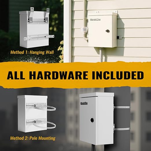 Steel Electrical Box, IP67 Waterproof & Rust-Resistant, Outdoor/Indoor - Image 3