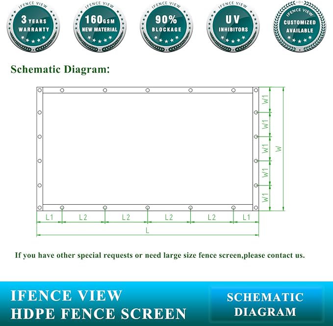 6'x1' to 6'x100' Brown Shade Cloth Panels Fence Privacy Screen Fabric Mesh Net - Image 6
