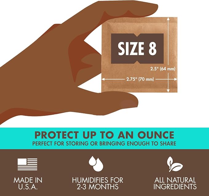 Boveda 62% RH Size 8-10 Pack Two-Way Humidity Control Packs - Image 3