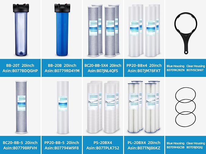 Geekpure Whole House Pleated PP Polypropylene Sediment Replacement Filters - Image 6