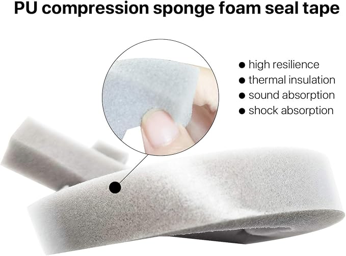 Air Conditioner Foam-2 Rolls, 1 Inch Wide X 3/4 Inch Thick Total 13 Feet Long - Image 4