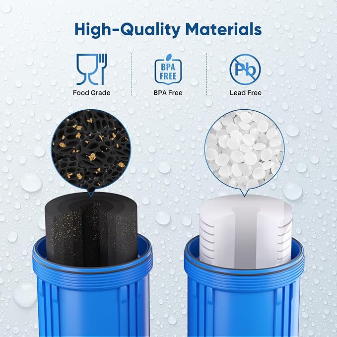 PUREPLUS 5 Micron 4.5" x 10" Whole House Water Filter Combo Kit - Image 5