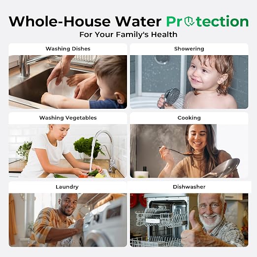 iSpring F2WGB21B Whole House 4.5"x10" Water Filtration High Capacity Sediment - Image 6