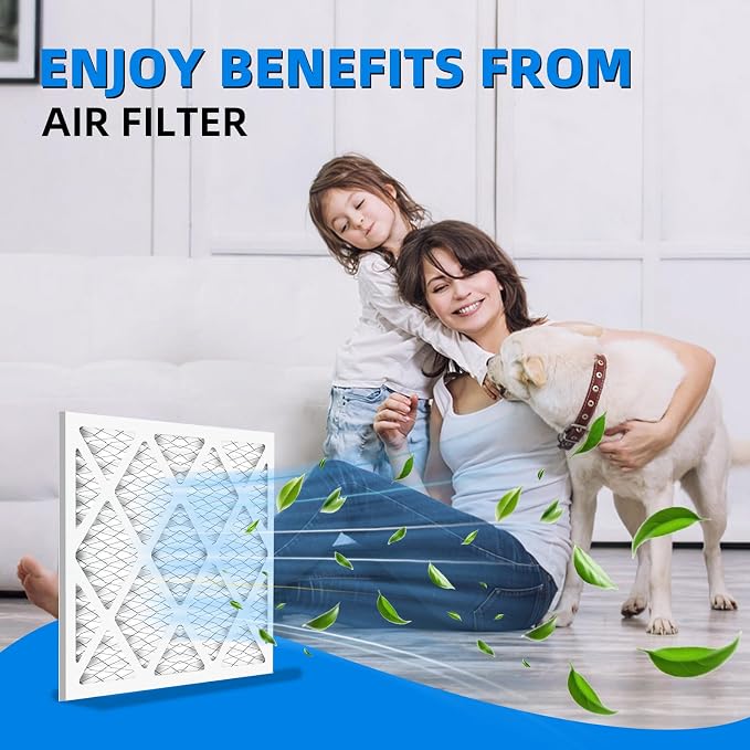 12x20x1 Air Filter, MPR 1900 & FPR 10, MERV 13 Pleated Air Filter - Image 2