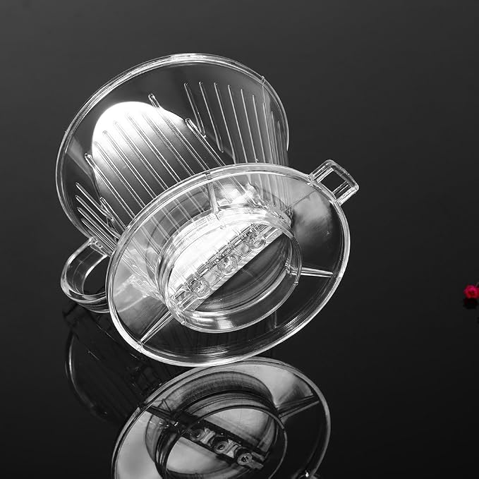 Transparent Reusable Coffee Filters Cone Shaped Portable Coffee Dripper Pure - Image 5